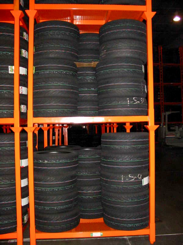 Portable stack racks for cold storage flexible layout