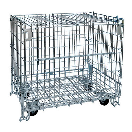 Detachable Rigid Wire Mesh Containers Durable Foldable