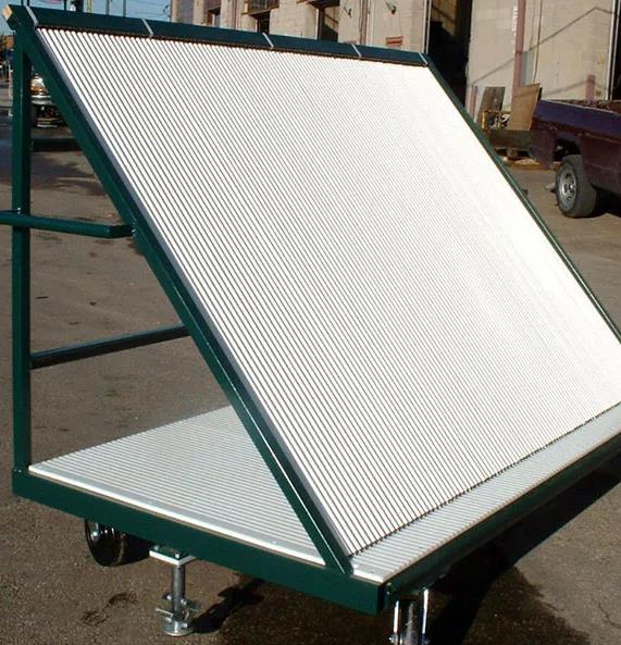Customized Glass Harp Racks Heavy Duty Stand Steel Storage Vertical Racks For Transportation Storing