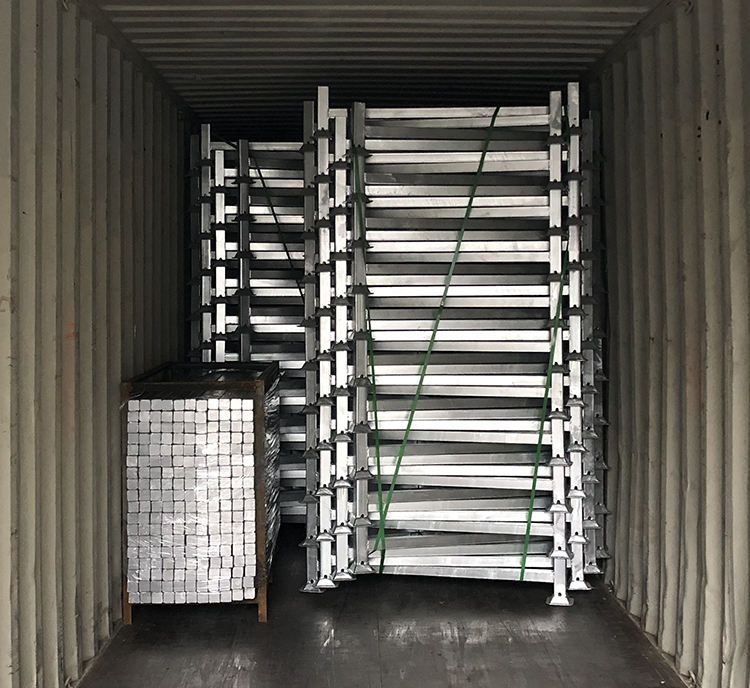 Heavy Duty Industrial galvanized Warehouse Vertical Stackable Metal Steel Storage Post Pallet Racks