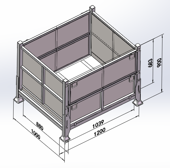Heavy-Duty Collapsible Pallet Stillage Cages: 400kg to 2T Capacity Solutions