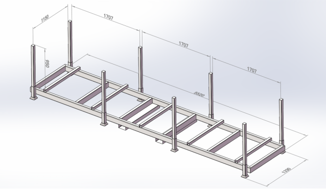 Streamlining Pipe Storage: How a Custom Rack System Solved a Common Warehouse Challenge