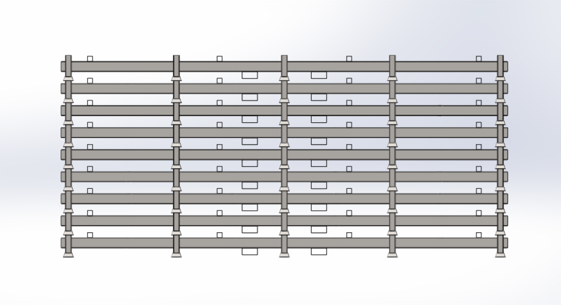 Secure stacking mechanism of the industrial stack racks