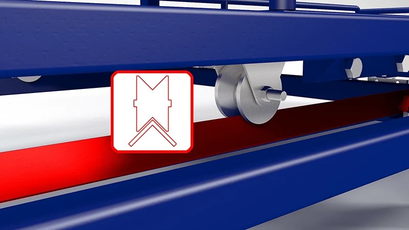 two tier cart on wheels v-wheel guide rail detail