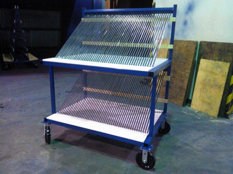 Racks for Shower Doors & Partitions: Protecting High-Value Fabrication