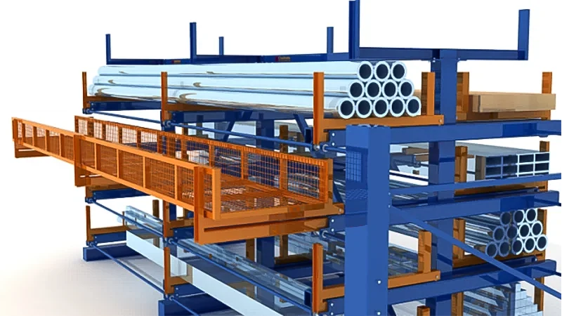 Structural steel storage systems
