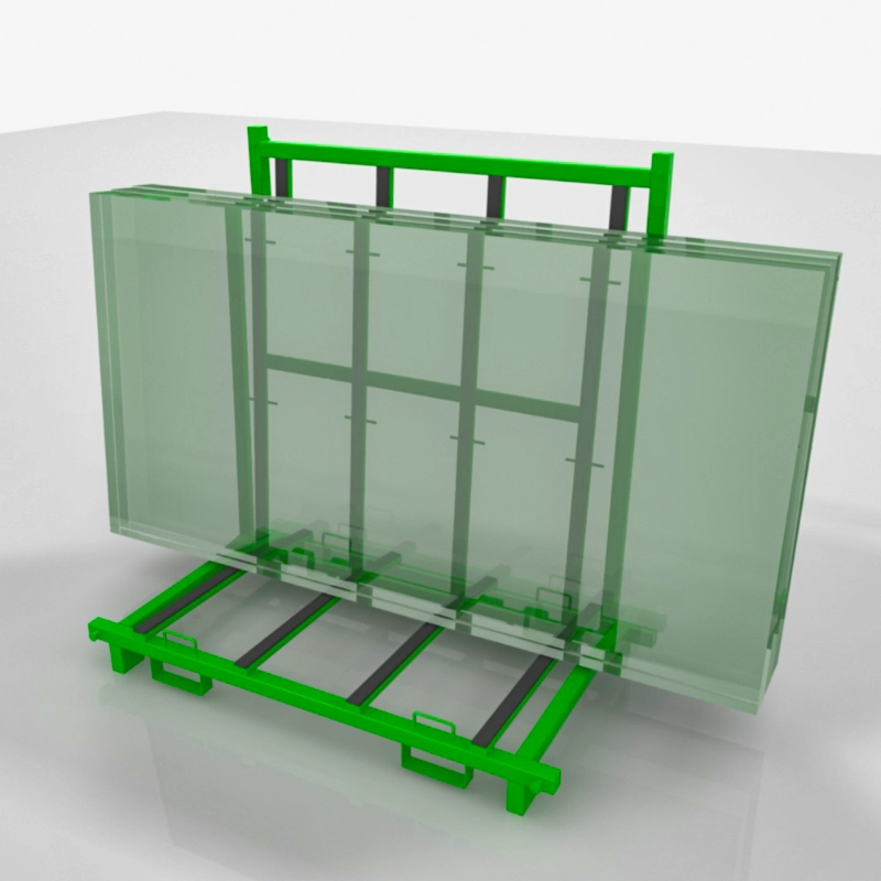 How much weight can an A-frame glass rack hold?