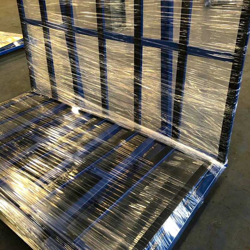 What is the safest rack for transporting sheet glass?