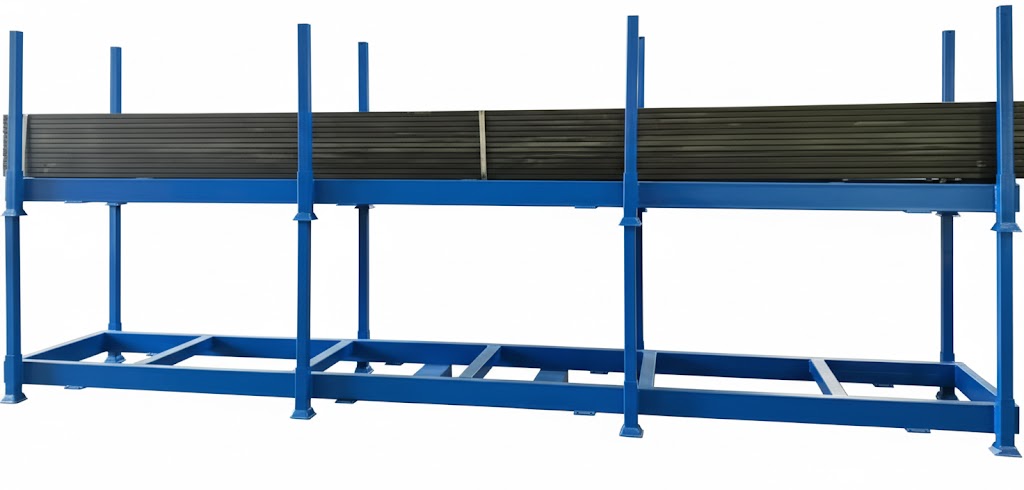 Flexible temporary warehouse racking