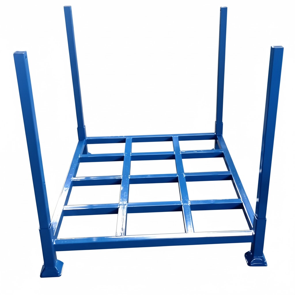 Stackable metal pallets