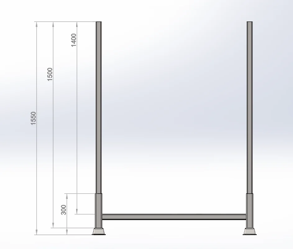 Derack stack rack base and post connection built for heavy repeated loads