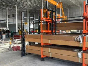 When the Floor Fills Up: Build Vertical Density with a Double-Sided Roll-Out Cantilever Rack