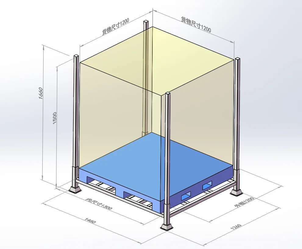 Outdoor yard derack rack with hot-dip galvanized frame for external storage