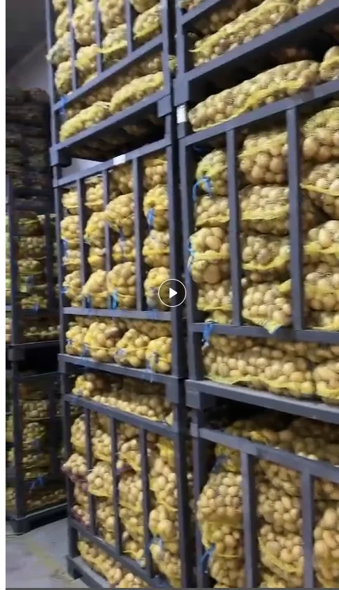 Warehouse stack rack loaded with palletised stock