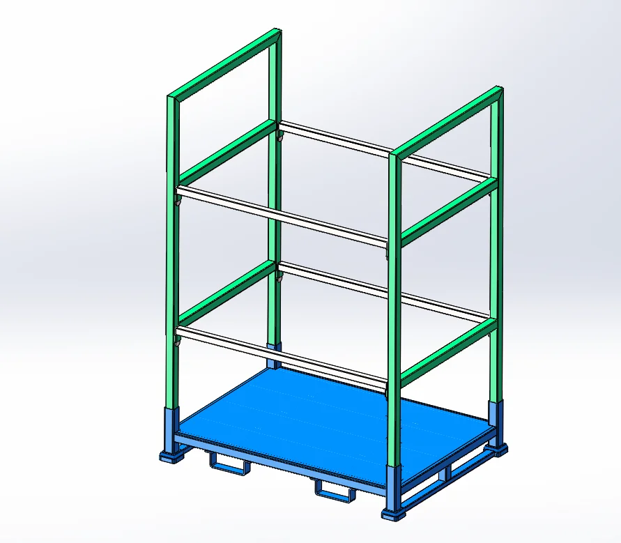 Operator picking from an industrial shelf level