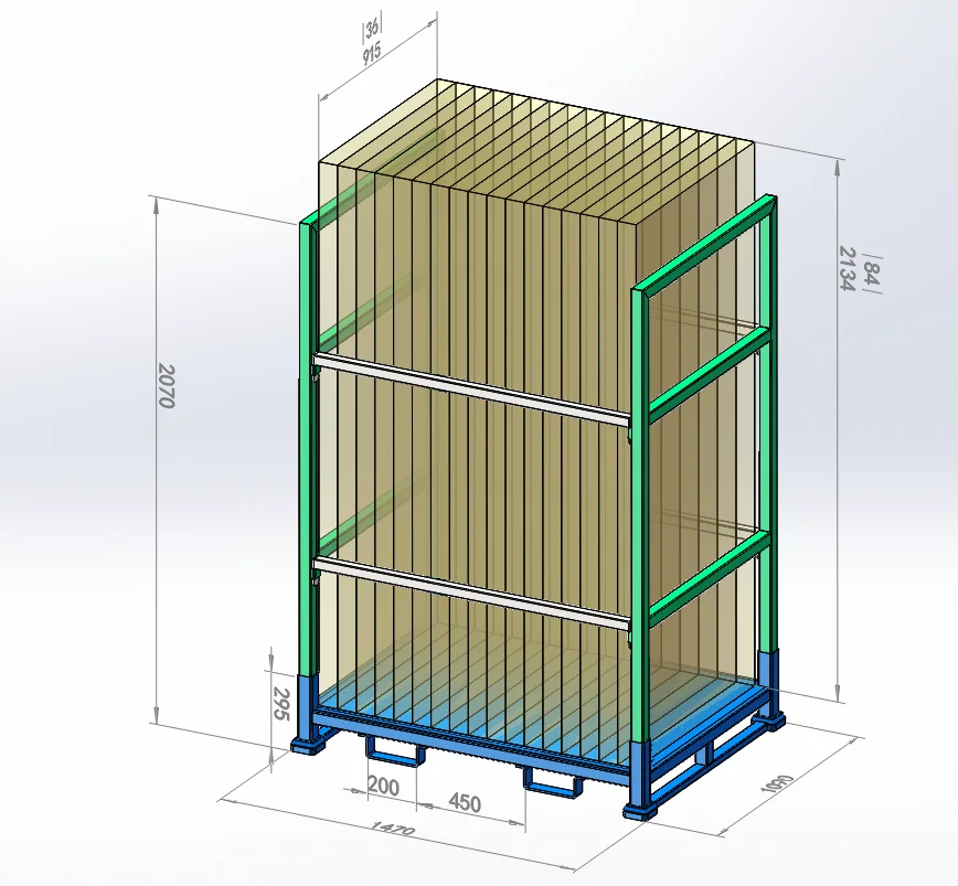 Single stackable shelving bay
