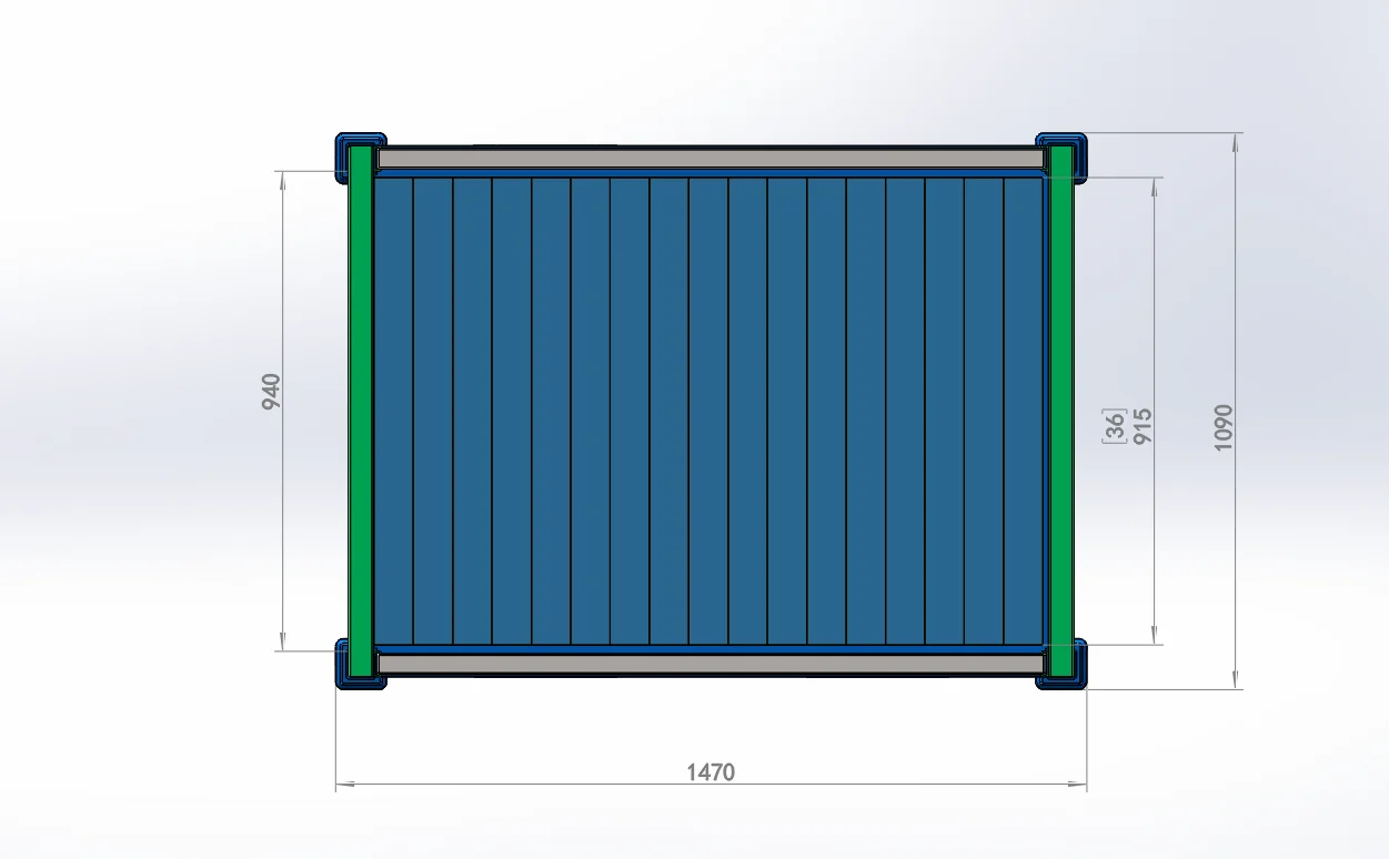 Nested empty shelving bays for return