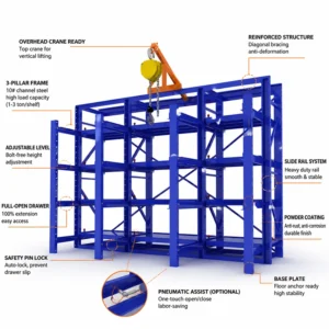When to Choose a Pneumatic Mold Rack for Heavy Dies and Frequent Changeovers