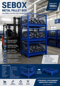 How Does a Collapsible Cage Pallet Improve Automotive Parts Circulation Between Assembly Stations?