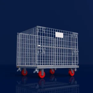 Caster-Fitted Wire Containers Are Not Automatically Rated for Static Stacking
