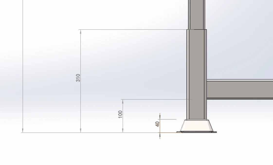 Derack 6-column long-pipe rack for 6 m PVC and PE