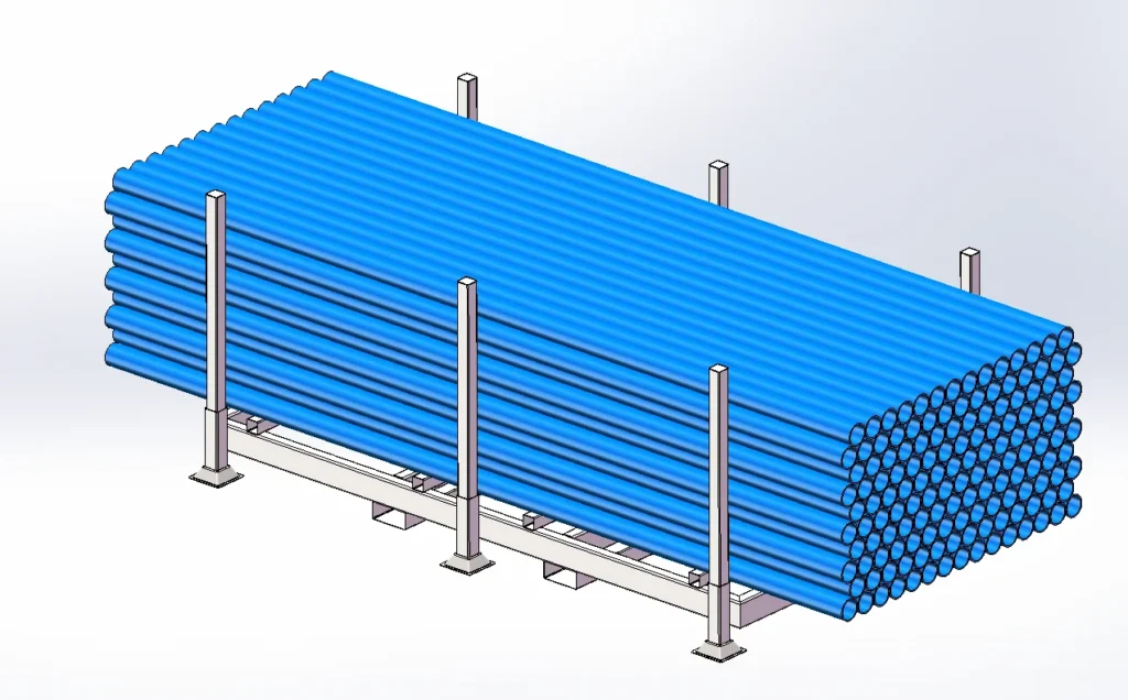 Derack demountable post pallet rack