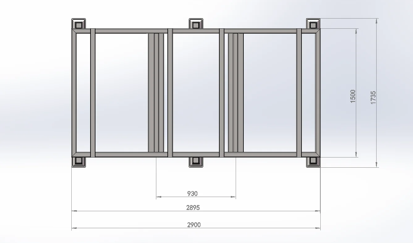 Derack post pallet used in storage with forklift handling