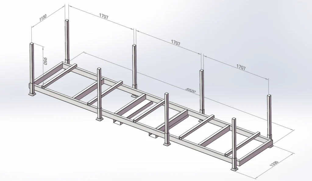 Derack hot-dip galvanized steel pallet rack for cold-store, food-grade and HACCP-ready storage