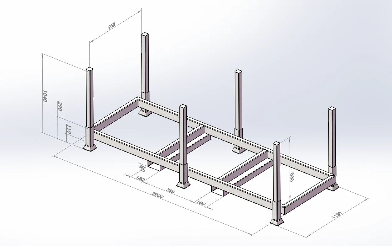 Heavy truck-bus tire base with reinforced posts
