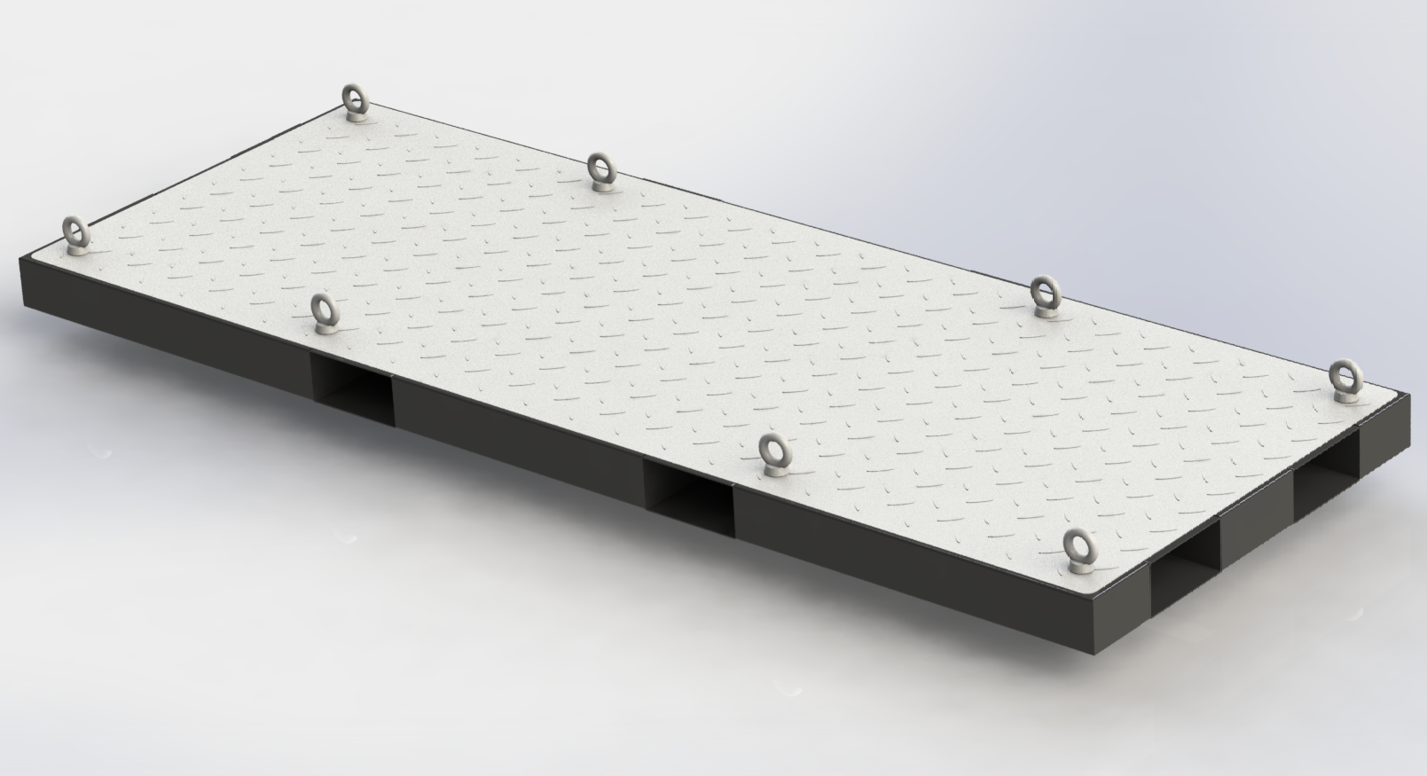 Custom Steel Motorcycle Display Pallet for Racking Storage – Steel Pallet