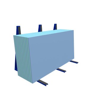 Glass Panel Storage Rack