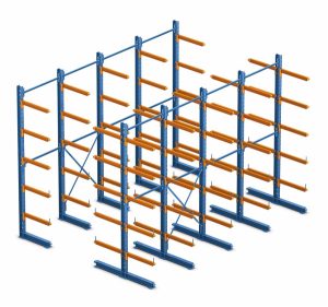 Warehouse storage floor rack system combined cantilever warehouse racks