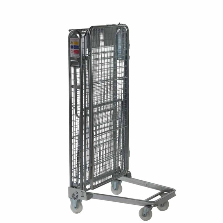 Galvanized welded cargo storage wire mesh full security nesting A frame roll containers