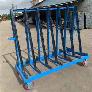 Customized glass rack rolling storage rack system