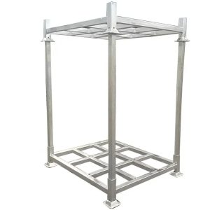Heavy Duty Industrial galvanized Warehouse Vertical Stackable Metal Steel Storage Post Pallet Racks