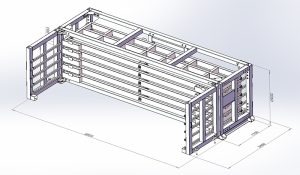 CFS 20ft Sheet Metal Racks: 5-Ton Capacity in 8ft Height