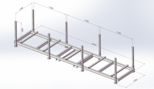 Engineered for Stability and Security: The Derack Solution with Stack Racks for 20-Foot Pipes and Tubes