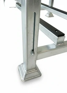 Industrial glass transport pallet with EPDM rubber lining
