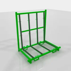 Certified load capacity glass transport racks