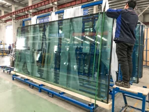 Custom painted RAL color glass racks