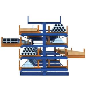 Crank out cantilever rack