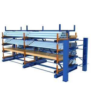 Retractable cantilever racking